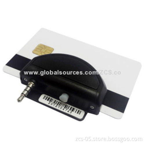 Pocket-sized mobile credit card reader, 3.5mm audio jack headphone interface, free SDK, test app
